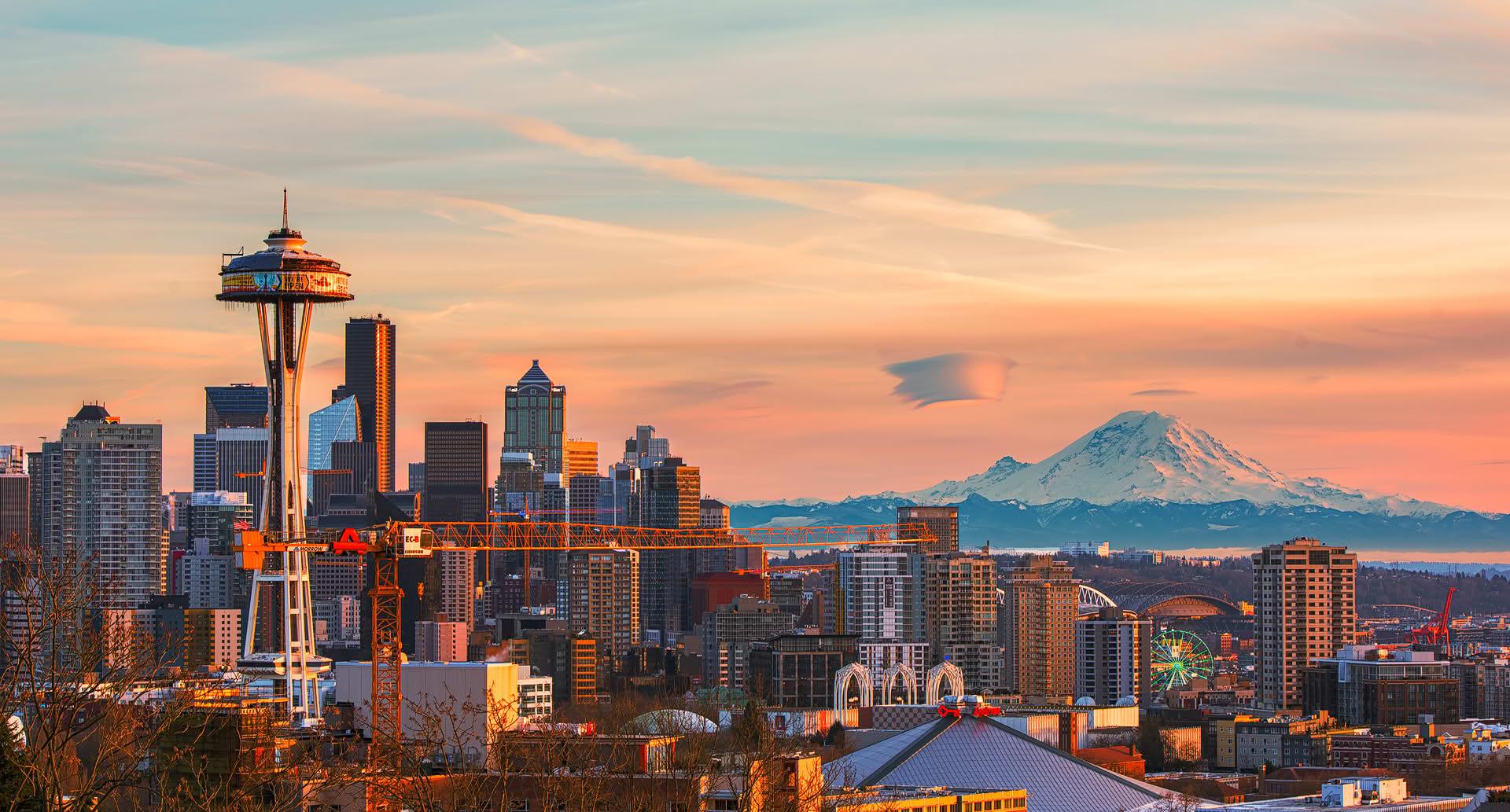 Seattle skyline and Mt. Helena