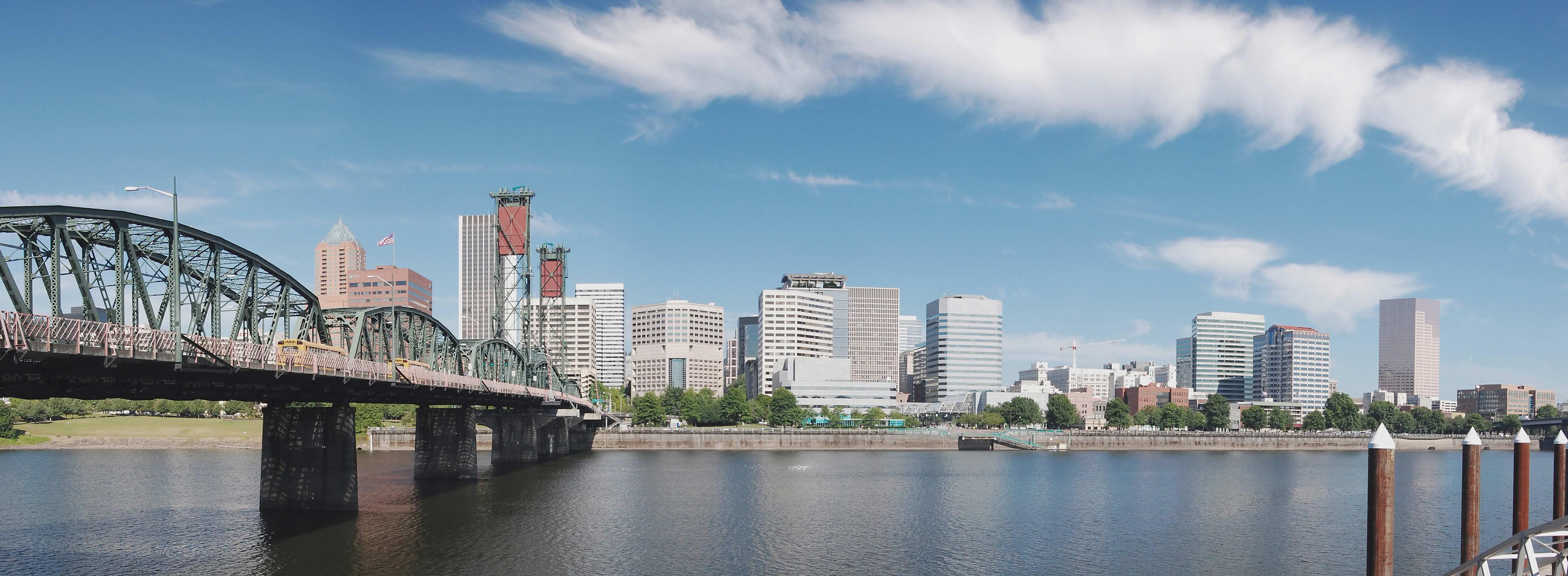 Portland skyline and bridge